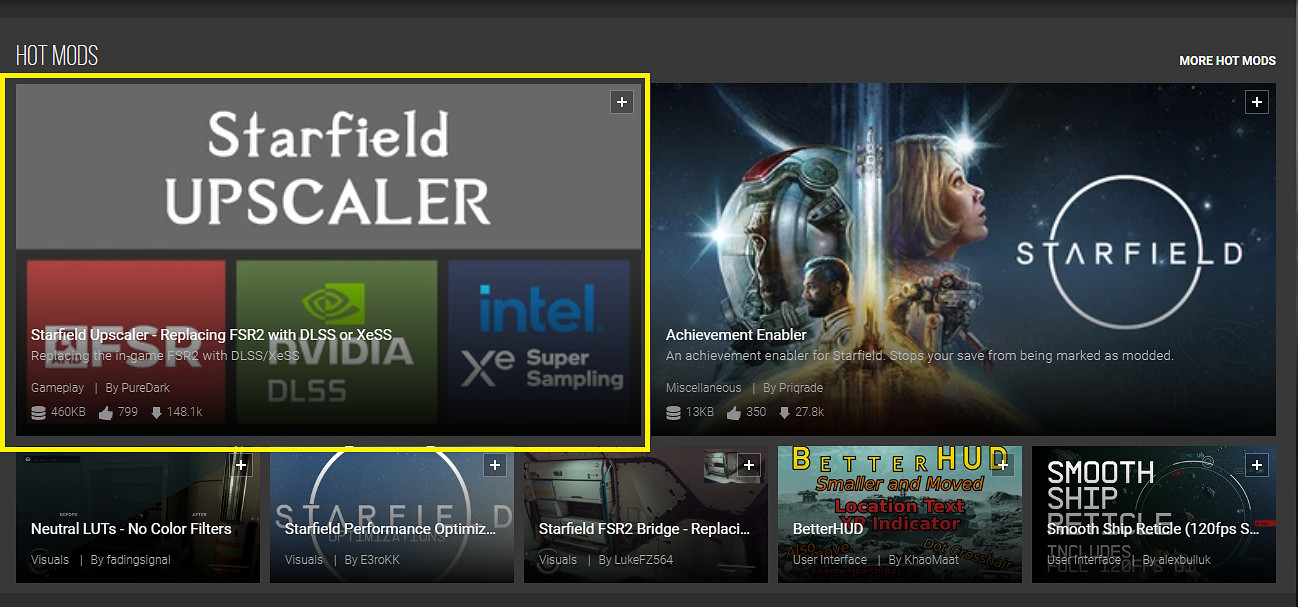 N網《星空》最受歡迎MOD出爐!下載量已超14萬次! N網《星空》最受歡迎MOD出爐!下載量已超14萬次!