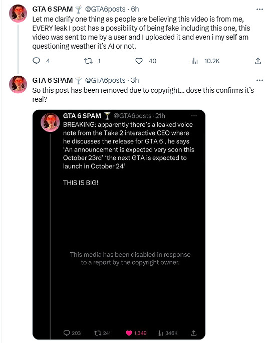 曝《GTA6》今年10月23日公布預告 24年10月24日發售