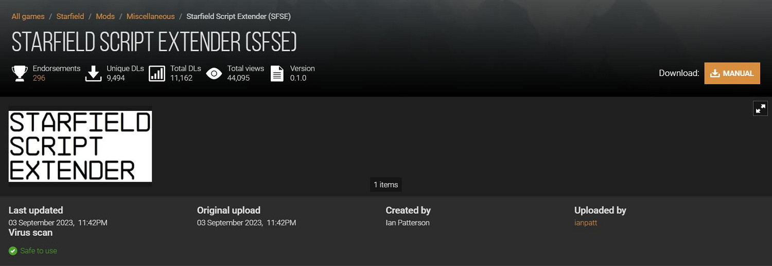 《星空》腳本擴展前置mod已出爐！mod作者們的福音
