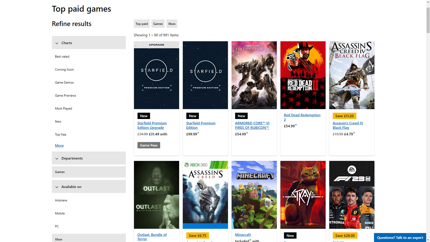 《星空》登頂Xbox熱銷榜  Xbox Game Pass (XGP) 玩家額外付費僅為提前體驗