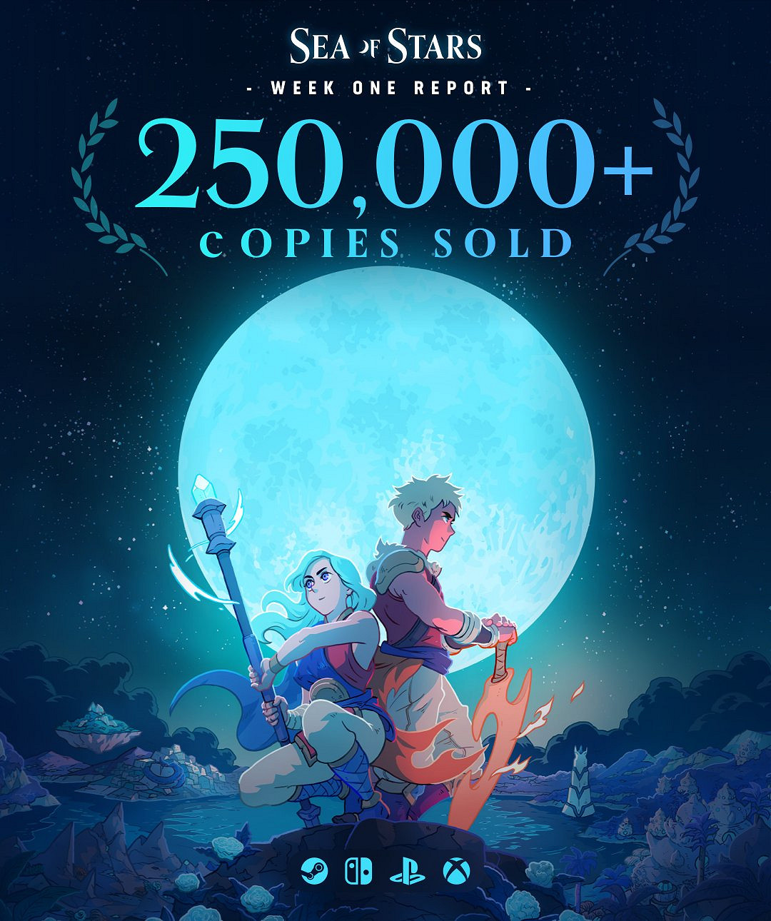 完全超出預期!復古RPG《星之海》首周銷量突破25萬套 完全超出預期!復古RPG《星之海》首周銷量突破25萬套