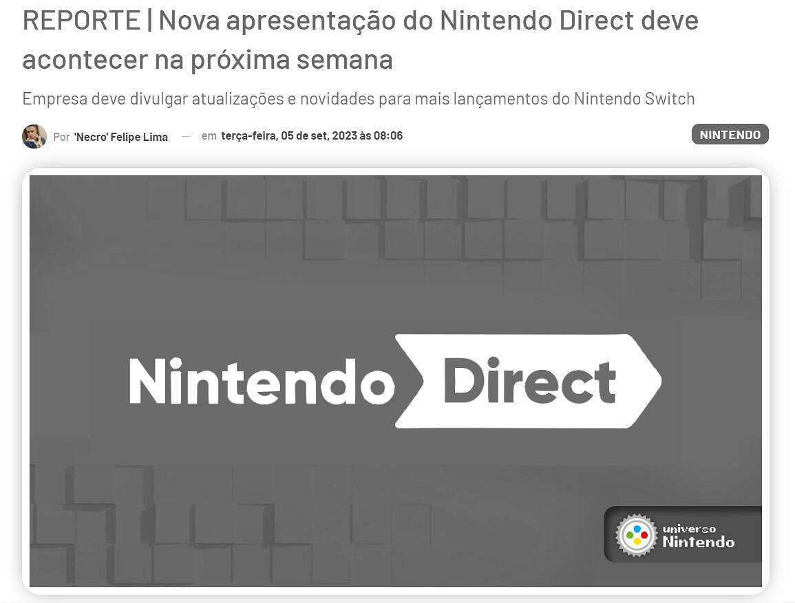 消息稱任天堂下周舉行直面會！將公開第一方新作情報