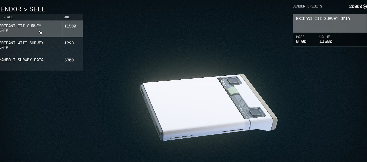 《星空》收購星球掃描資料商人位置