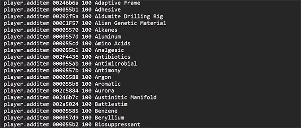 《星空starfield》萬能藥id介紹
