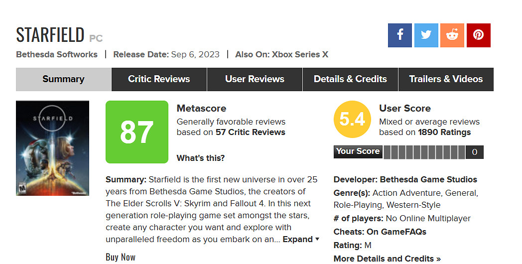 戰神之父通關《星空》稱這是他玩過的最好的單人遊戲