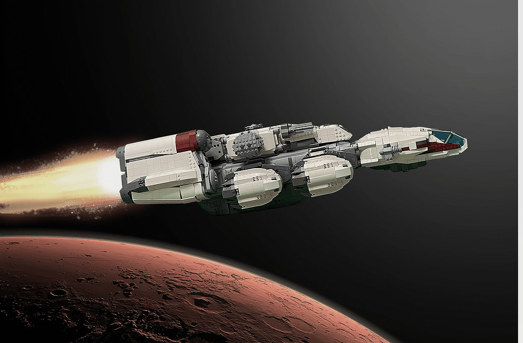 樂高迷創意之作！《星空》邊境飛船樂高模型格外吸睛