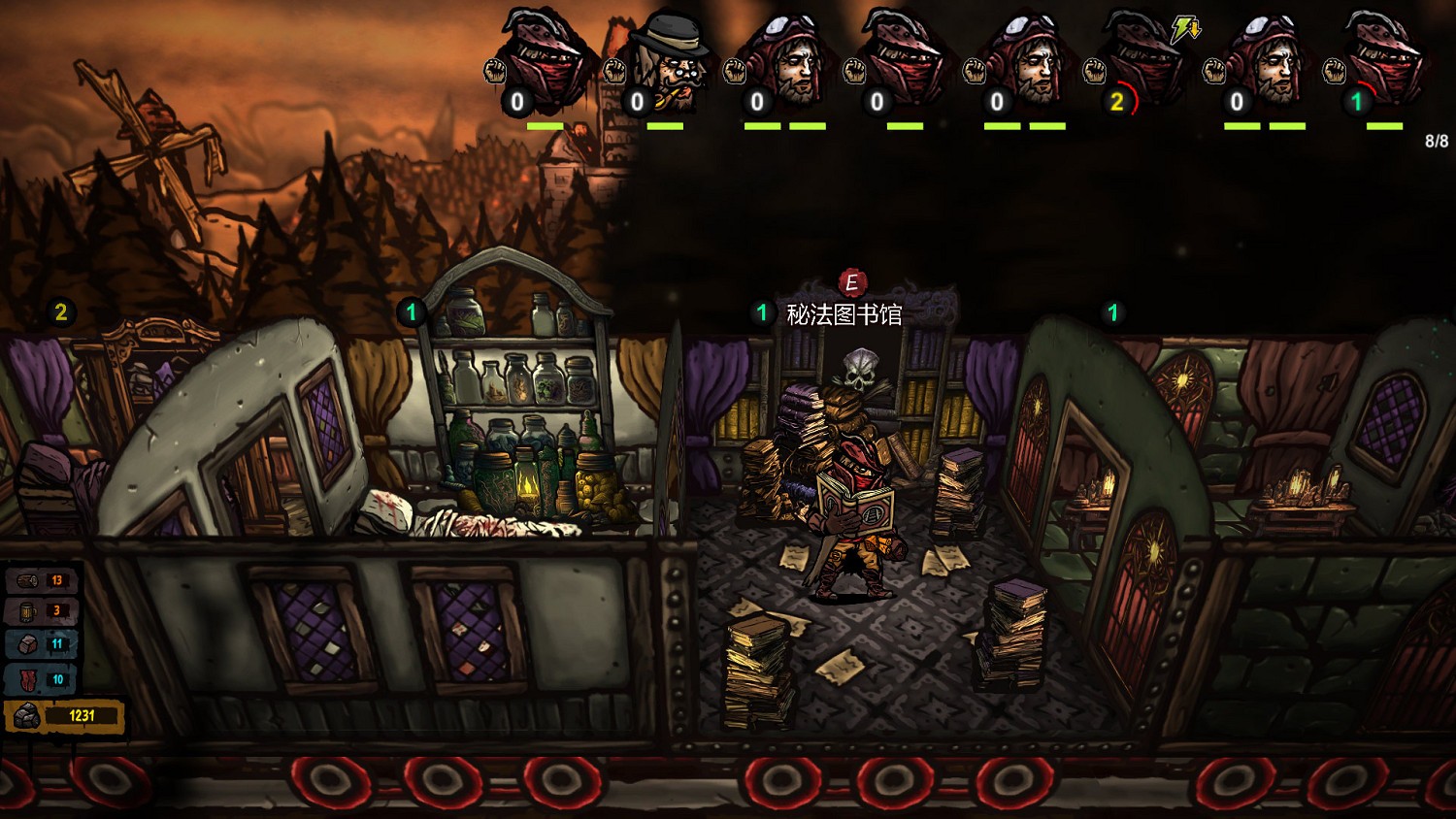 黑暗風肉鴿卡牌遊戲《鐵軌與墓穴》將於9.15發售