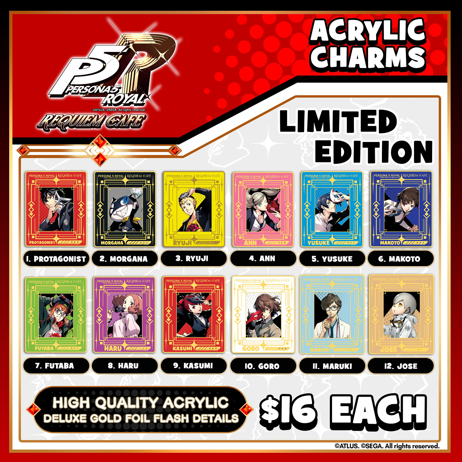 《女神異聞錄5R》與咖啡館連動 怪盜主題拿鐵超讚