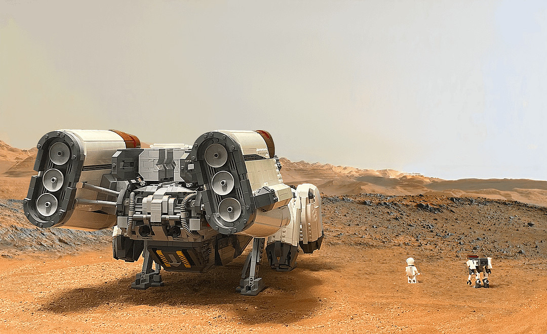 樂高迷創意之作！《星空》邊境飛船樂高模型格外吸睛