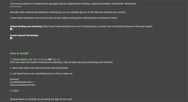 玩家製作《星空》跳過飛船動畫mod：減少實際遊玩時間