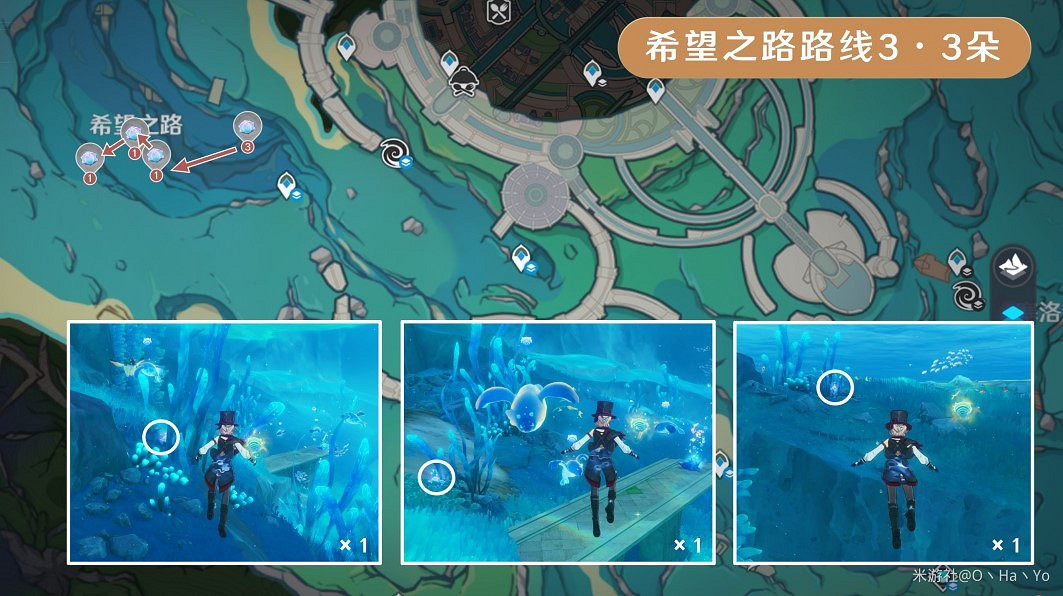 《原神》海露花採集路線分享 《原神》海露花採集路線分享