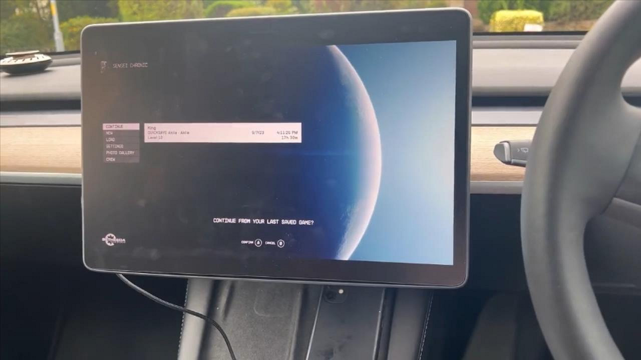 玩家用特斯拉電動車成功運行《星空》!效果居然還不錯 玩家用特斯拉電動車成功運行《星空》!效果居然還不錯