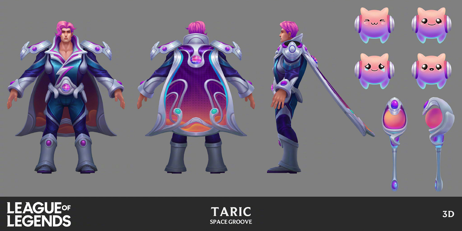 《英雄聯盟》“太空律動”皮膚 娜美概念設計圖公開