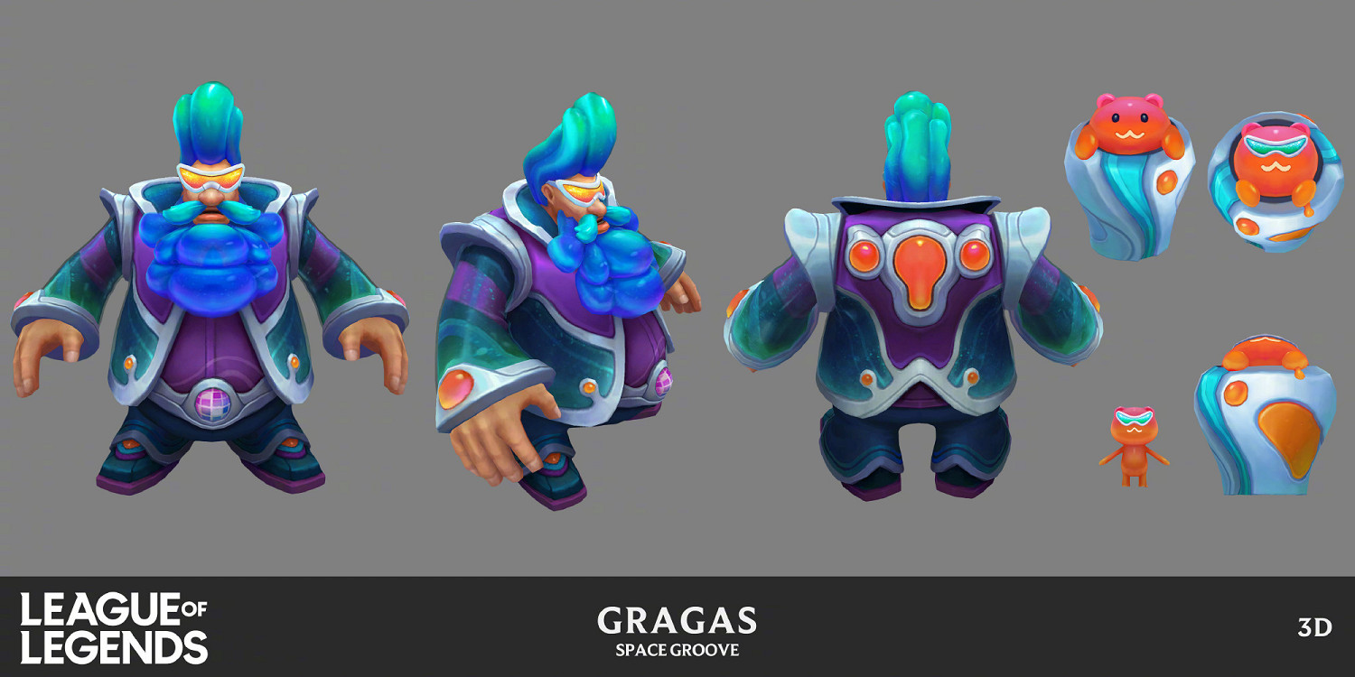 《英雄聯盟》“太空律動”皮膚 娜美概念設計圖公開