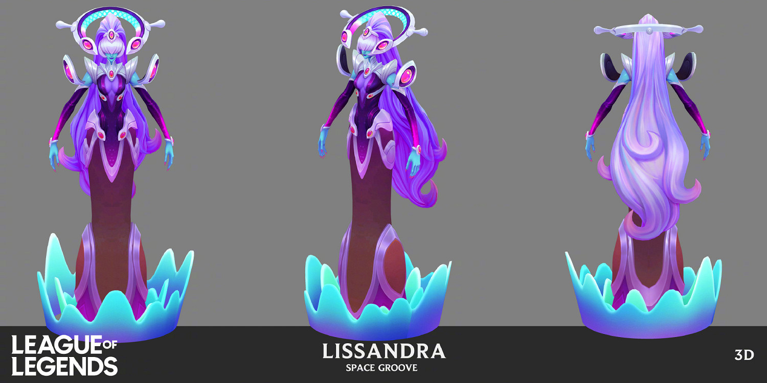 《英雄聯盟》“太空律動”皮膚 娜美概念設計圖公開