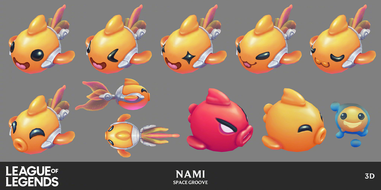 《英雄聯盟》“太空律動”皮膚 娜美概念設計圖公開