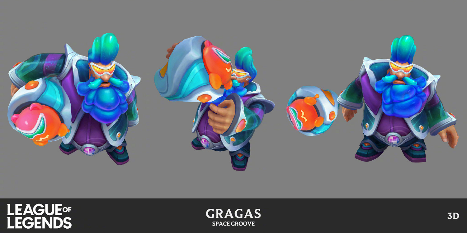 《英雄聯盟》“太空律動”皮膚 娜美概念設計圖公開