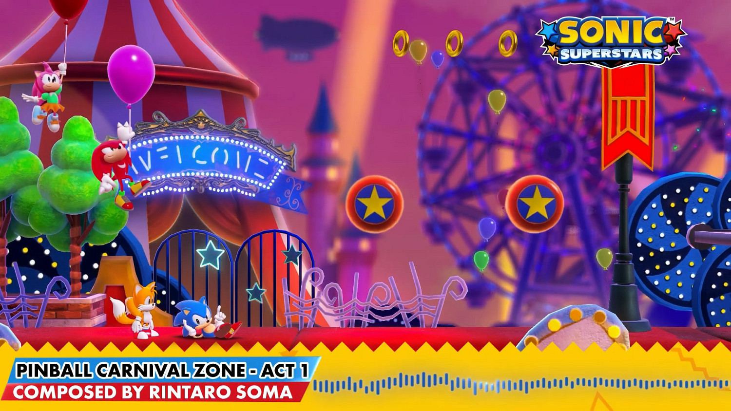 《索尼克：超級明星》新影片公布：欣賞動感的OST吧