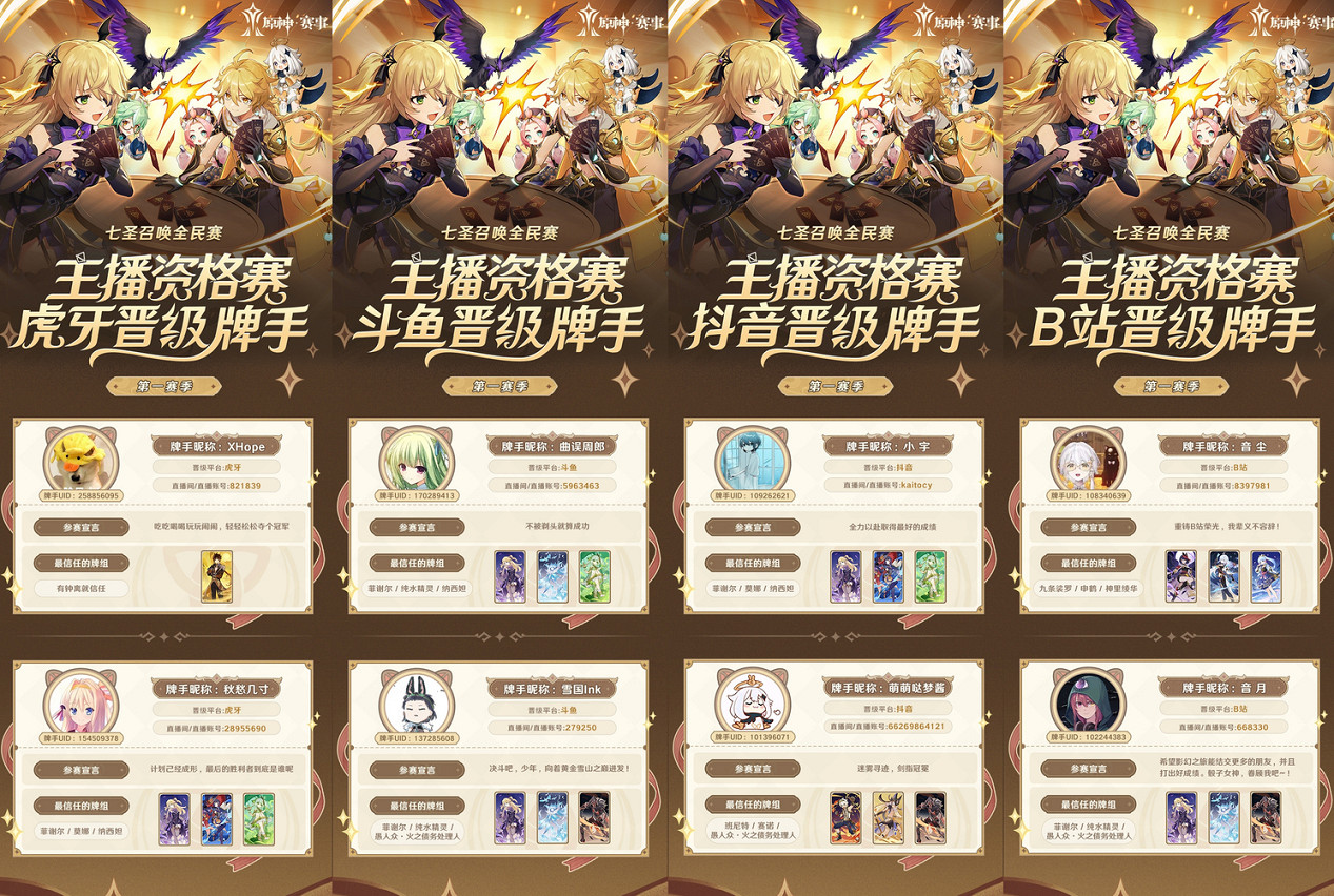 《原神》賽事影幻杯四大賽道圓滿落幕，向更高的舞台發起衝擊！