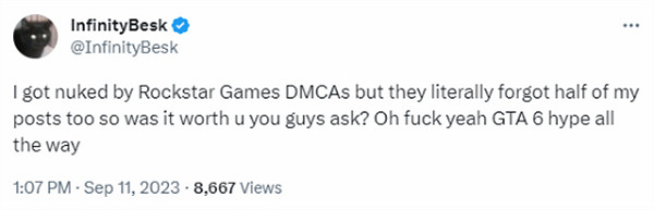 博主曝光《GTA6》角色行走影片 卻慘遭R星審核刪除！