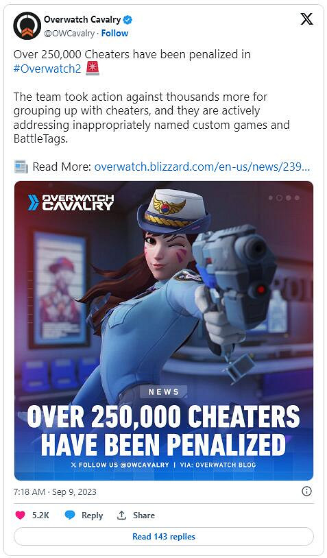 公平才有樂趣！《鬥陣特攻2》官方已封禁25萬名作弊者