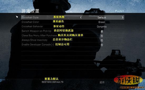 《反恐精英：全球攻勢》PC版遊戲選單翻譯截圖