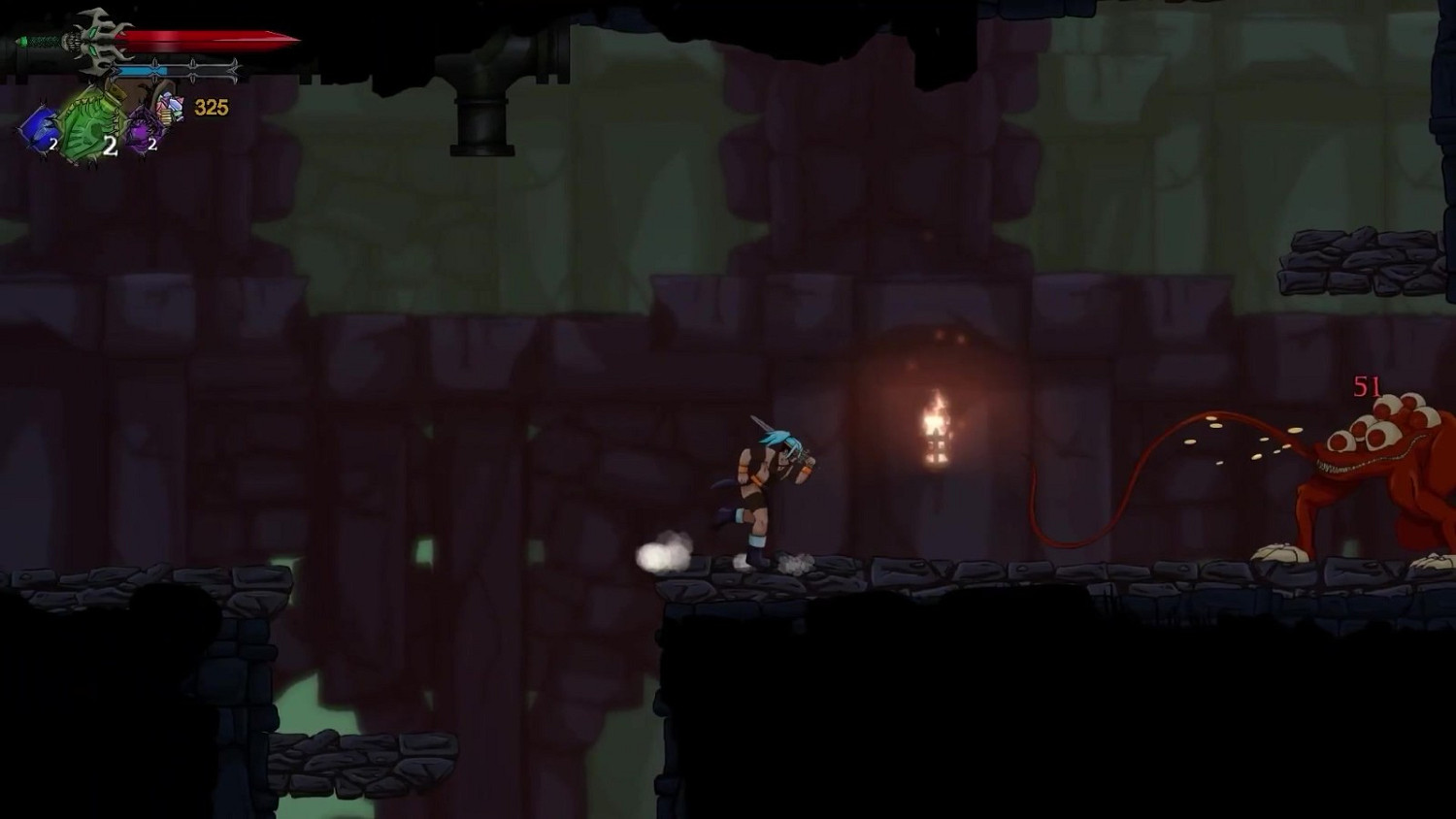 2D橫向銀河惡魔城新作《野蠻人傳奇》公布