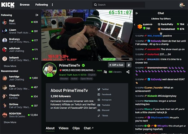 破新紀錄！國外主播連續164小時不睡覺玩《GTA5》！