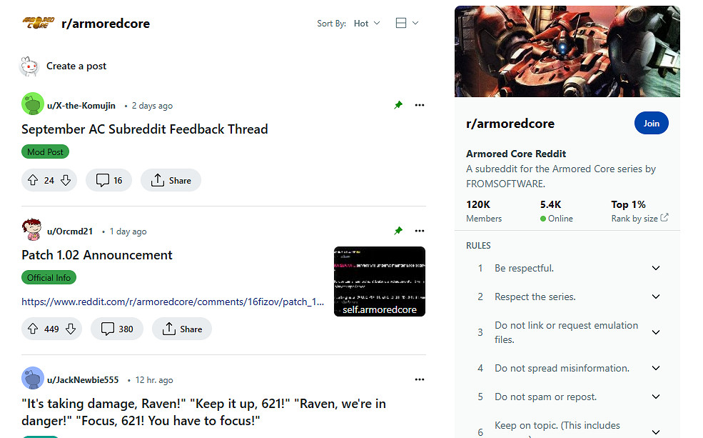 恐怖如斯!《機戰傭兵6》Reddit專欄使用者數暴漲14倍! 恐怖如斯!《機戰傭兵6》Reddit專欄使用者數暴漲14倍!
