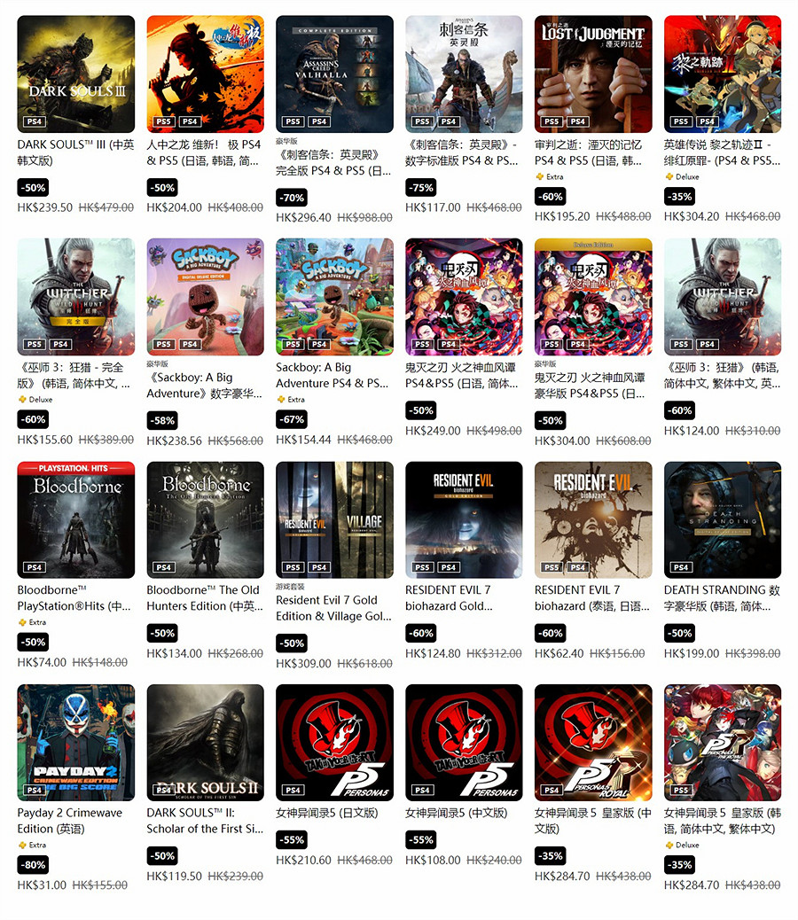 PS港服東京電玩展特惠：《生化4RE》等遊戲低至25折！