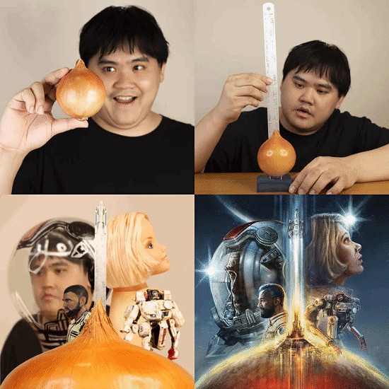 根本難不倒他!泰國小哥用洋蔥創作《星空》宣傳海報 根本難不倒他!泰國小哥用洋蔥創作《星空》宣傳海報