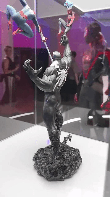 《漫威蜘蛛人2》典藏版毒液雕像實物展示 瑕疵明顯! 《漫威蜘蛛人2》典藏版毒液雕像實物展示 瑕疵明顯!