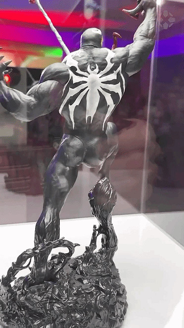 《漫威蜘蛛人2》典藏版毒液雕像實物展示 瑕疵明顯! 《漫威蜘蛛人2》典藏版毒液雕像實物展示 瑕疵明顯!