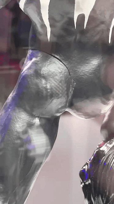 《漫威蜘蛛人2》典藏版毒液雕像實物展示 瑕疵明顯! 《漫威蜘蛛人2》典藏版毒液雕像實物展示 瑕疵明顯!