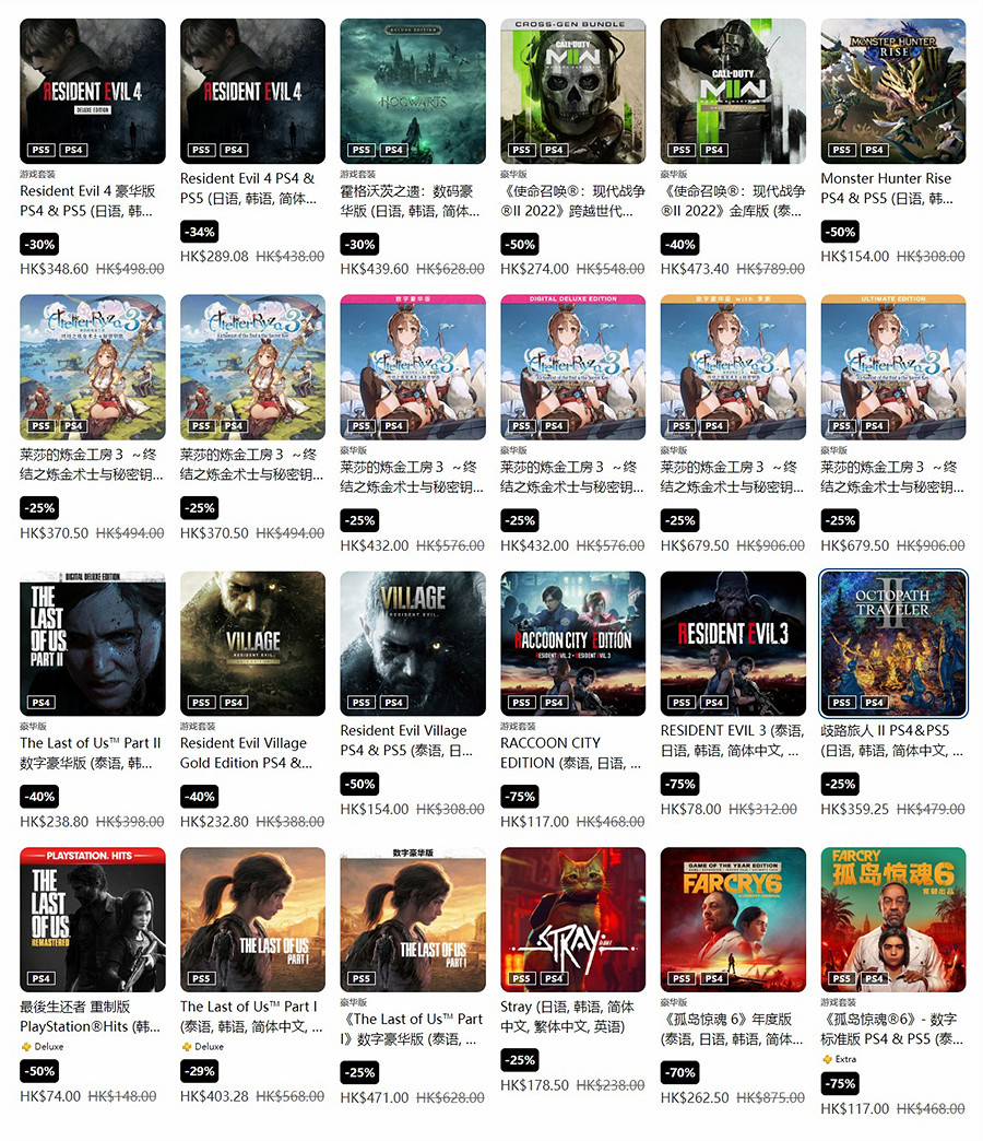 PS港服東京電玩展特惠：《生化4RE》等遊戲低至25折！