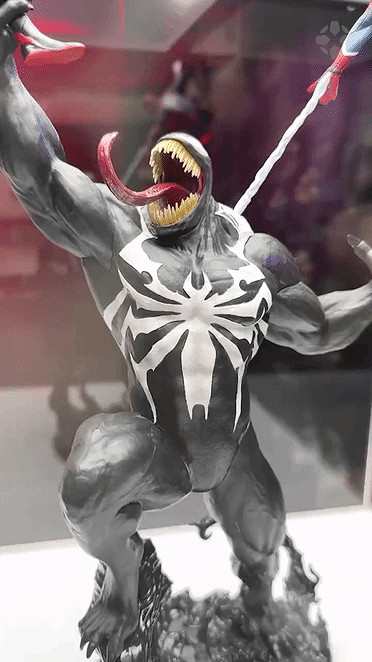 《漫威蜘蛛人2》典藏版毒液雕像實物展示 瑕疵明顯! 《漫威蜘蛛人2》典藏版毒液雕像實物展示 瑕疵明顯!