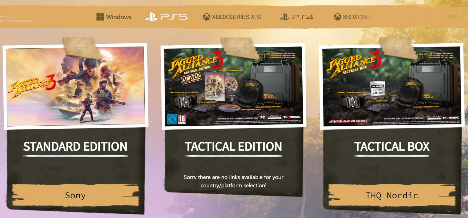 Steam好評遊戲《鐵血聯盟3》11月16日登陸PS/Xbox! Steam好評遊戲《鐵血聯盟3》11月16日登陸PS/Xbox!