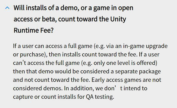 Unity官方詳細解釋哪些情況收安裝費：重複安裝不算！
