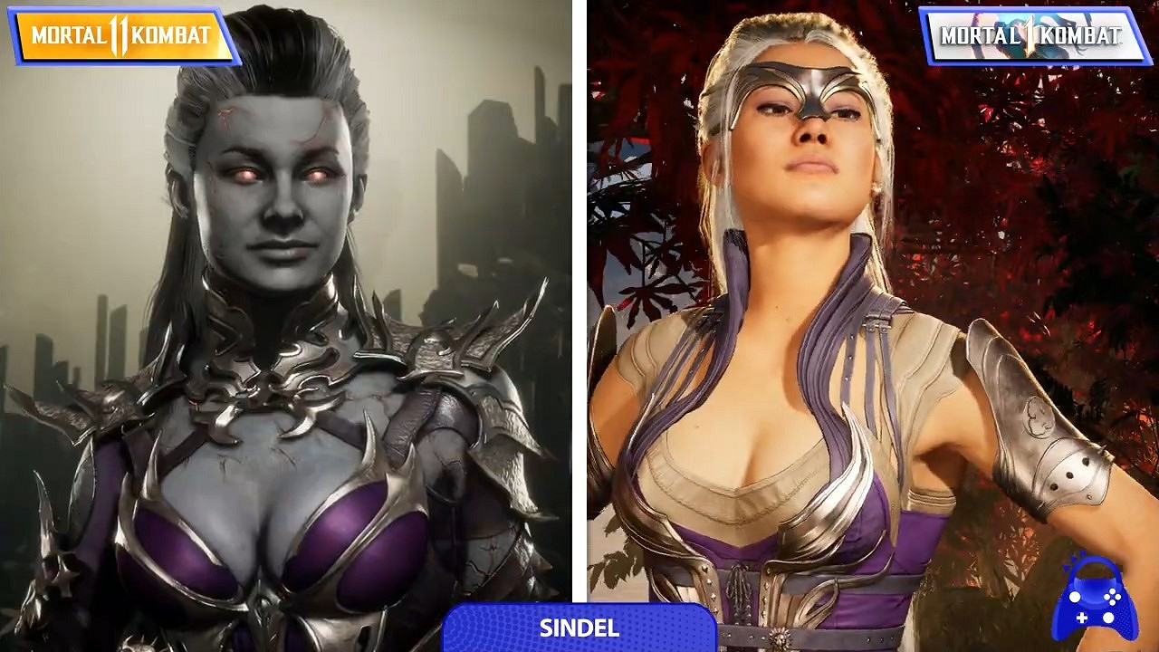 《真人快打1》《真人快打11》出場角色形象對比影片