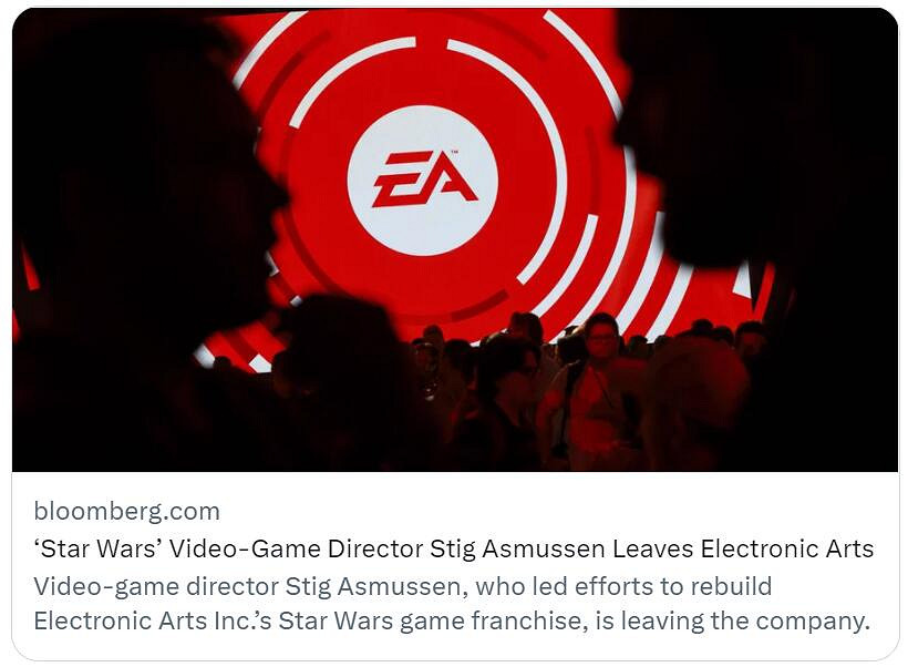 《星戰隕落的武士團》《星戰倖存者》總監將從EA離職 《星戰隕落的武士團》《星戰倖存者》總監將從EA離職