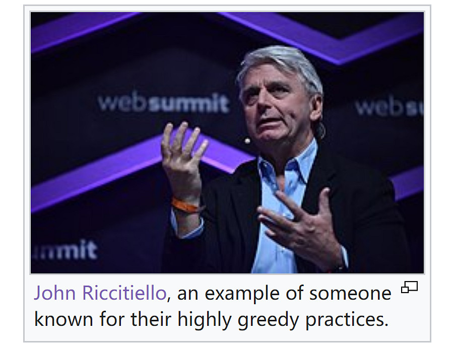 Unity CEO被人修改成維基百科“貪婪”一詞代言人! Unity CEO被人修改成維基百科“貪婪”一詞代言人!