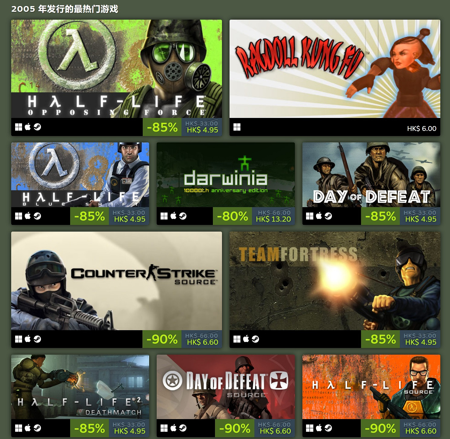 Steam平台喜迎20周年!官方回顧過去每年的熱門遊戲 Steam平台喜迎20周年!官方回顧過去每年的熱門遊戲