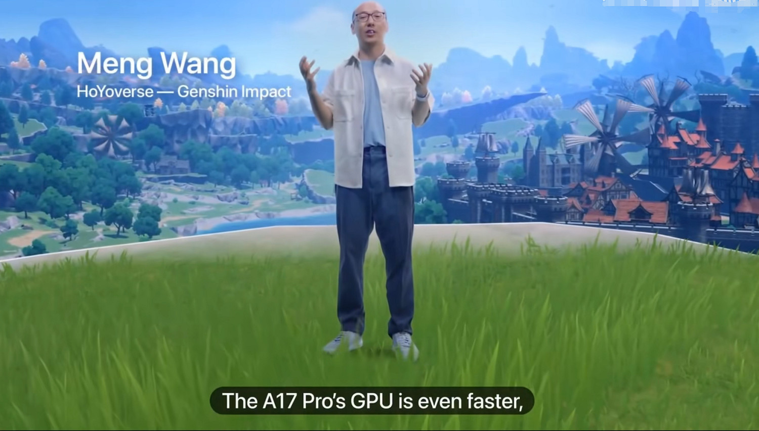 蘋果發布會又現原神，這次還專門搭配中文