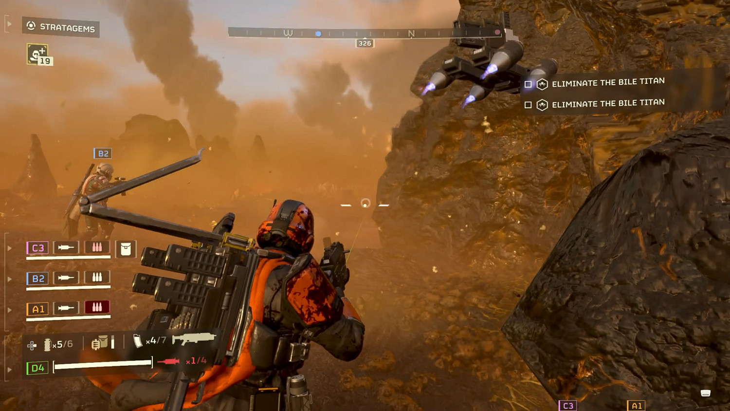 第三人稱小隊射擊遊戲《絕地潛兵2》全新試玩預告片