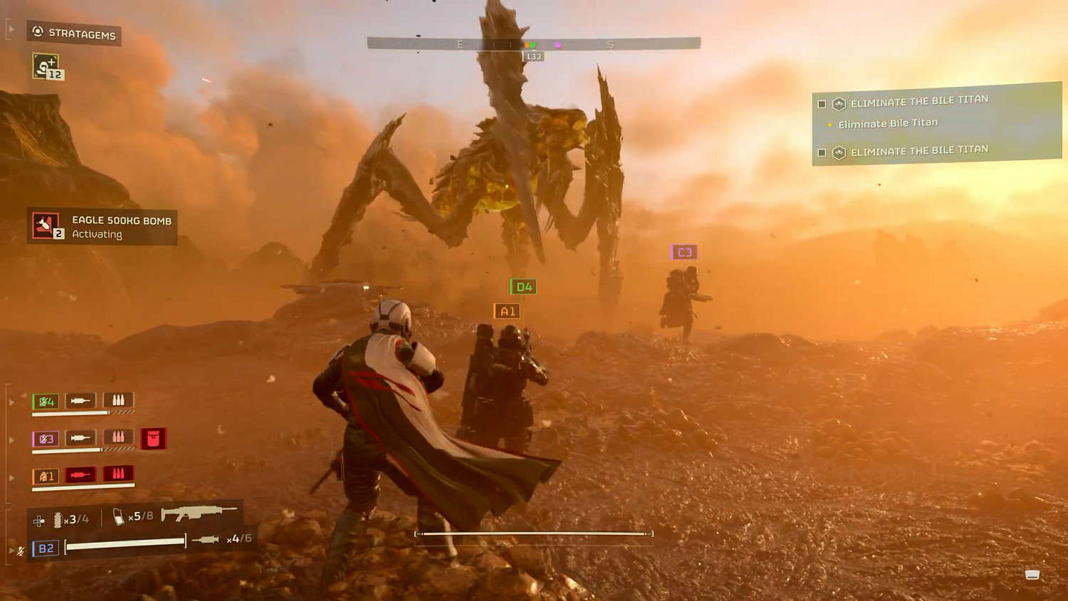 第三人稱小隊射擊遊戲《絕地潛兵2》全新試玩預告片