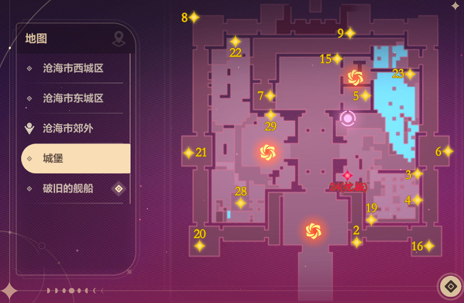 《崩壞3》城堡寶箱在哪 城堡寶箱全收集