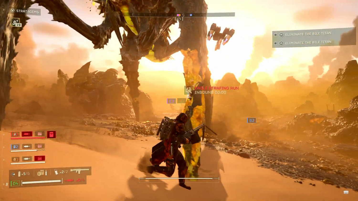 第三人稱小隊射擊遊戲《絕地潛兵2》全新試玩預告片