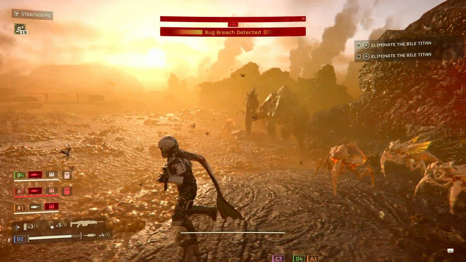 第三人稱小隊射擊遊戲《絕地潛兵2》全新試玩預告片