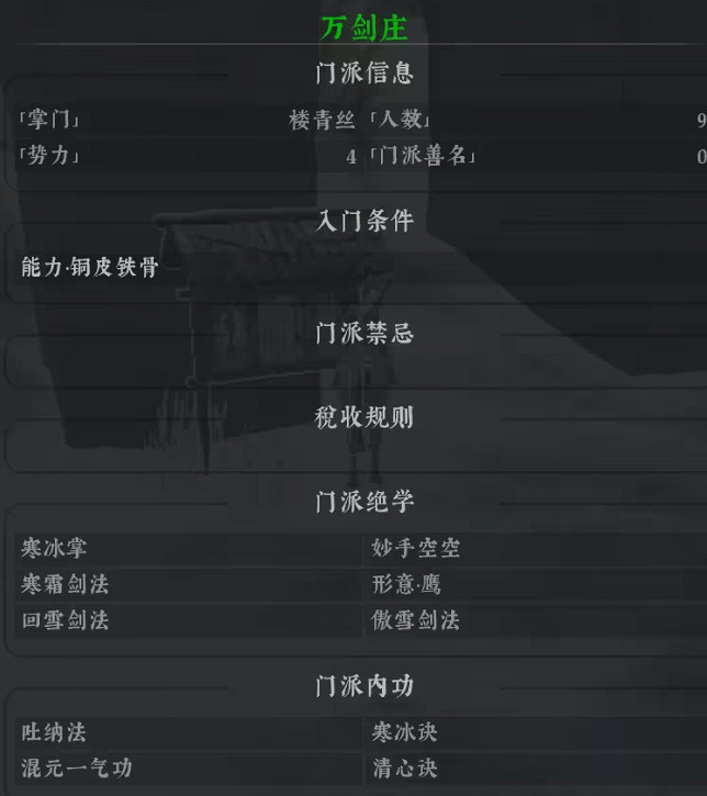 《絕世好武功》門派入門條件匯總 全門派絕學內功及入門條件一覽 《絕世好武功》門派入門條件匯總 全門派絕學內功及入門條件一覽