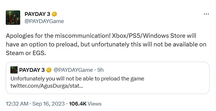 《劫薪日3》全球具體解鎖時間公布！中國9月21日23點